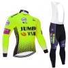 Conjunto Maillot + Culotte largo con tirantes 2019 Team Jumbo-Visma N002